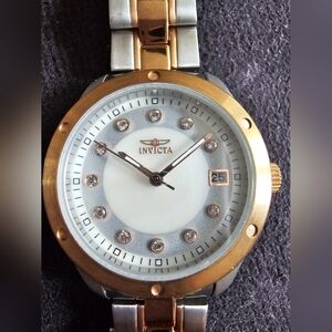 Invicta Ladies Gold and Silver Wild Flower Collection Watch